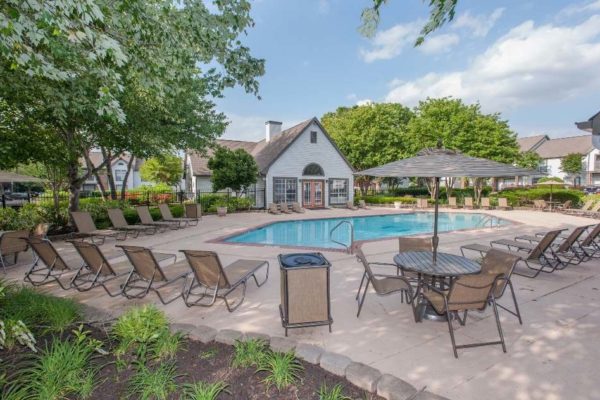 Pool with lounge area in Jackson, TN